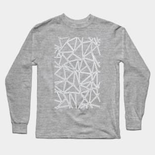 Abstract Blocks Grey #2 Long Sleeve T-Shirt